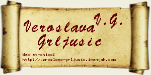 Veroslava Grljušić vizit kartica